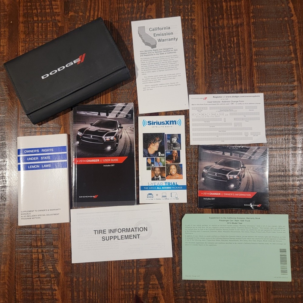 2014 Dodge Charger Owners Manual set with‎ warranty books, DVD and case